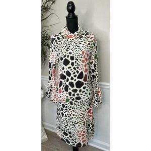 Isle Apparel Multicolor Animal Print Dress Size Small